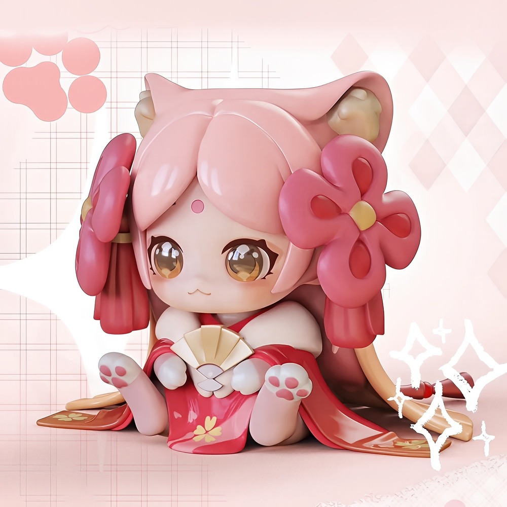 Sweet Emilya Cat Moni Kitten Office Lingering Blossom Blind Box Confirmed Figure